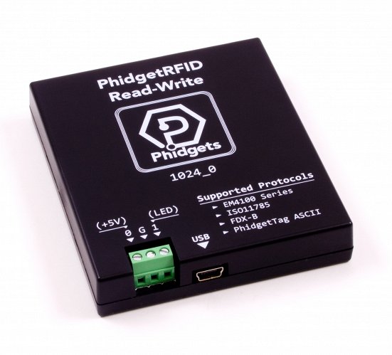 PhidgetRFID Read-Write - P/N 1024_0B (Image licensed by Phidgets under CC BY-NC-ND 3.0)